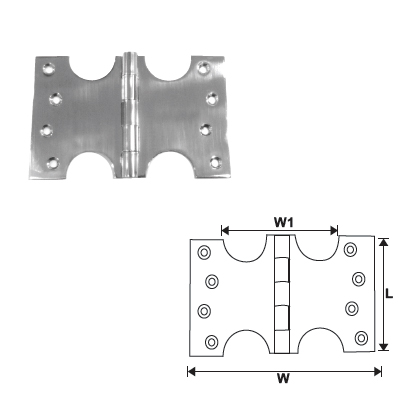 3210SS: S T A I NLESS STEEL PARLIAMENT HINGE