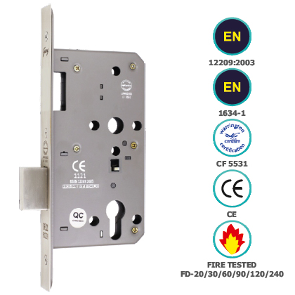 CE EURO PROFILE DEAD BOLT ONLY IN LOCK BODY SINGLE THROW (72 MM CENTRE)