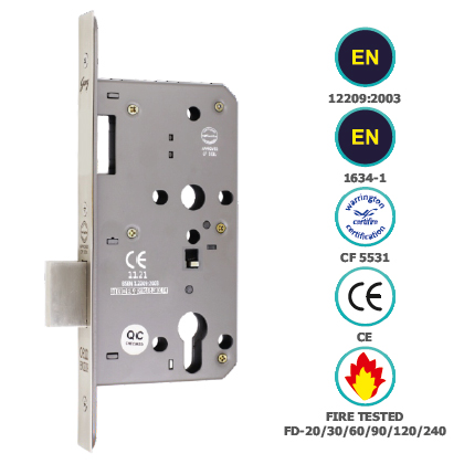 CE EURO PROFILE DEAD BOLT ONLY IN LOCK BODY SINGLE THROW (85MM CENTRE)