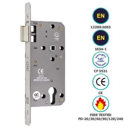 CE EURO PROFILE LATCH ONLY IN LOCK BODY (85MM CENTRE)