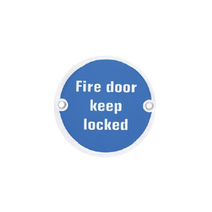 FIRE DOOR KEEP LOCKED SIGNAGES & PICTOGRAM (ROUND & RECTANGULAR)