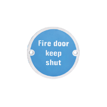 FIRE DOOR KEEP SHUT SIGNAGES & PICTOGRAM (ROUND & RECTANGULAR)