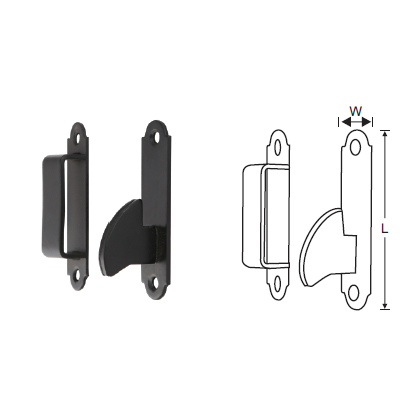 MILD STEEL FOR RING GATE LATCH (KEEP & CATCH)