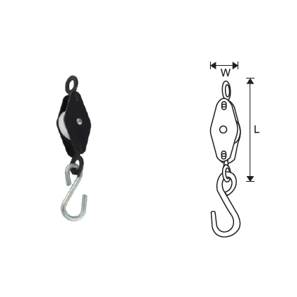 MILD STEEL SINGLE CLOTHES LINE PULLEY