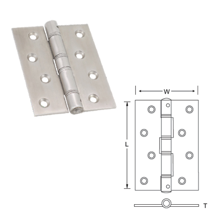 STAINLESS STEEL BUTT HINGE ( HEAVY DUTY) CRANKED KNUCKLE