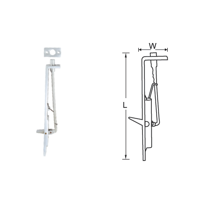 ALUMINIUM FLUSH BOLT