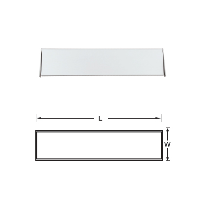 ALUMINIUM FRONT FIX LETTER PLATE