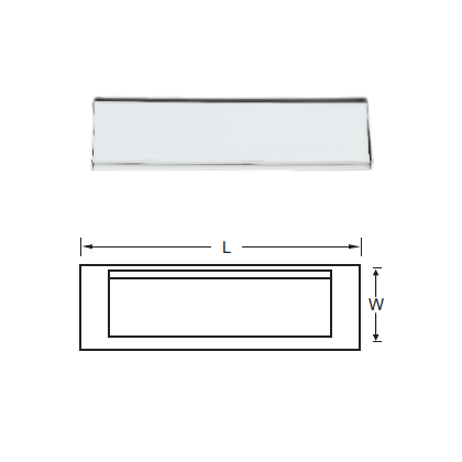 ALUMINIUM REAR FIX LETTER PLATE