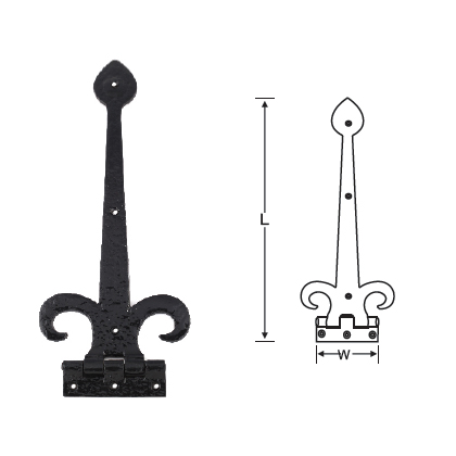 BLACK ANTIQUE CLAW HINGE