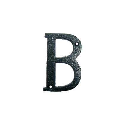 BLACK ANTIQUE HOLLOW ALPHABET 3\