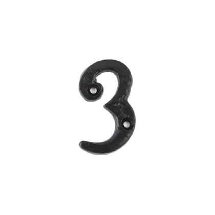 BLACK ANTIQUE NUMERAL SOLID 2\