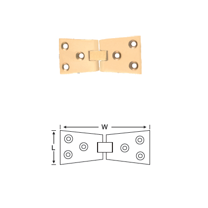 BRASS COUNTER FLAP HINGE