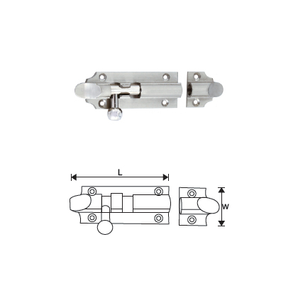 BRASS SHAPED BARREL BOLT