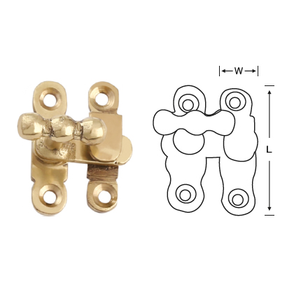 BRASS SHOWCASE FASTENER