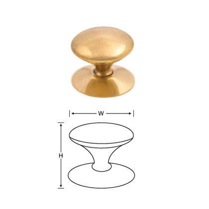 BRASS VICTORIAN CUPBOARD KNOB