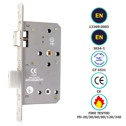 CE BATHROOM LOCK BODY (78MM CENTRE)