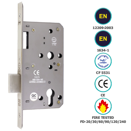CE EURO PROFILE DEAD BOLT ONLY IN LOCK BODY DOUBLE THROW (72MM CENTRE)