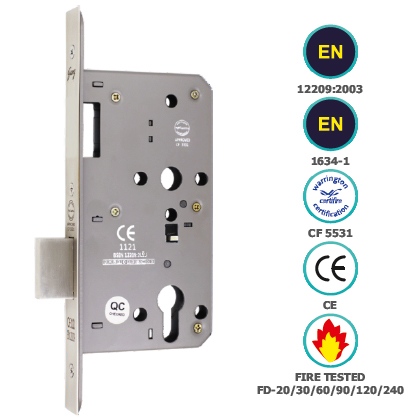 CE EURO PROFILE DEAD BOLT ONLY IN LOCK BODY DOUBLE THROW (85MM CENTRE)