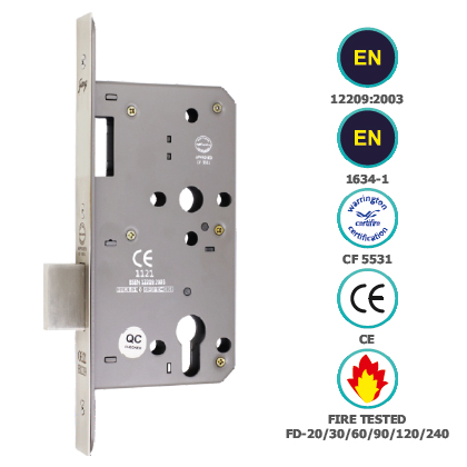 CE EURO PROFILE DEAD BOLT ONLY IN LOCK BODY SINGLE THROW (85MM CENTRE)