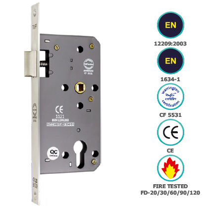 CE EURO PROFILE LATCH ONLY IN SASH LOCK BODY (72MM CENTRE)