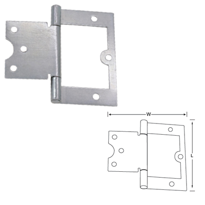 ELONGATED FLUSH HINGE