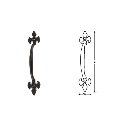 FLEUR - DE -LYS PULL HANDLE