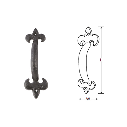 FLEUR -DE- LYS PULL HANDLE