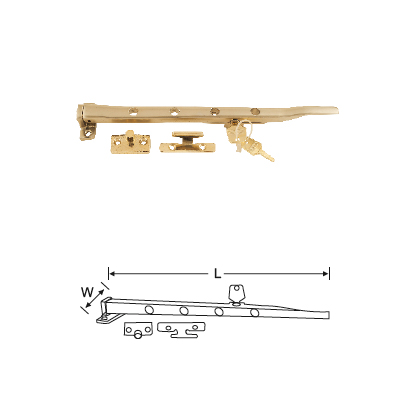 GZC2021 : Z I NC DIE CAST LOCKING CASEMENT STAY