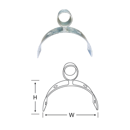 HALF ROUND GATE HANGER