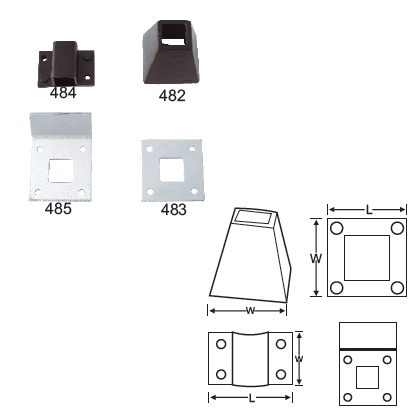 MILD STEEL ACCESSORIES FOR BOLTS (TO SUIT 16MM BOLTS)