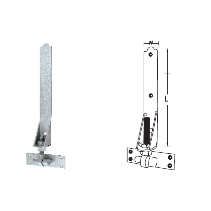 MILD STEEL ADJUSTABLE HOOK AND BAND HINGE