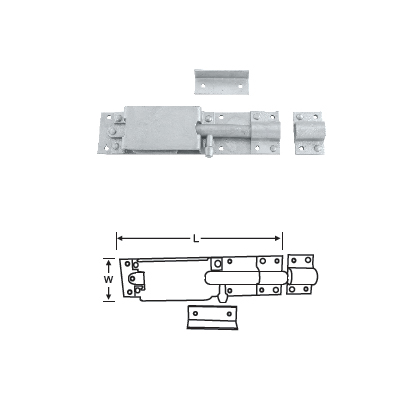 MILD STEEL AUTO LOCK PIG BOLT