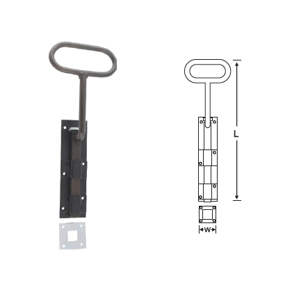 MILD STEEL BOW HANDLE BOLT