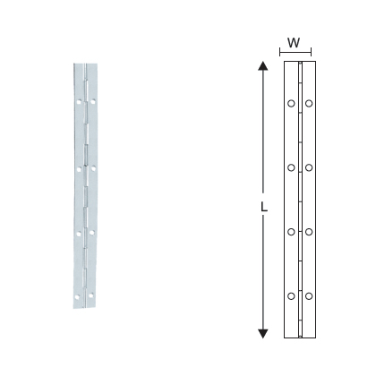 MILD STEEL CONTINUOUS PIANO HINGE