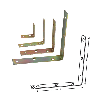 MILD STEEL CORNER BRACES (LIGHT) COUNTER SUNK - INSIDE/OUTSIDE