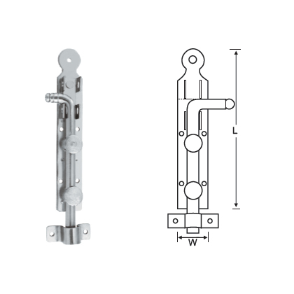 MILD STEEL DOOR BOLT