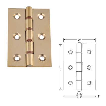 MILD STEEL DOUBLE PHOSPHOROUS BRONZE WASHERED HINGES