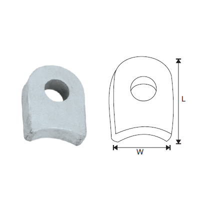 MILD STEEL GATE EYE TO WELD (RADIUS)