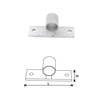 MILD STEEL GATE HANGER HORIZONTAL TOP