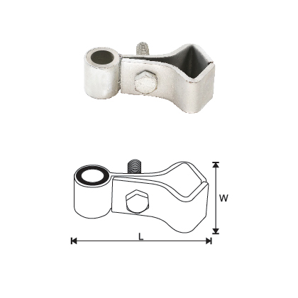 MILD STEEL GATE HANGER RSJ BOTTOM