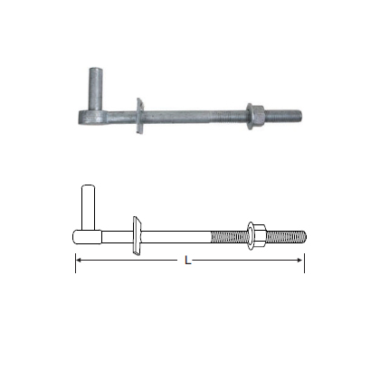 MILD STEEL GATE HANGER TO BOLT