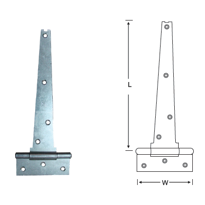 MILD STEEL GRADED TEE HINGE