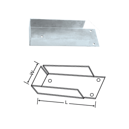 MILD STEEL GRAVEL BOARD BRACKET