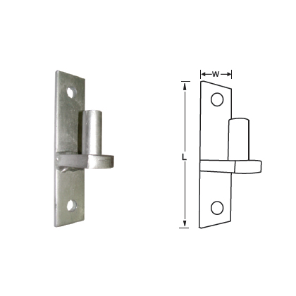 MILD STEEL HOOK ON NARROW PLATE