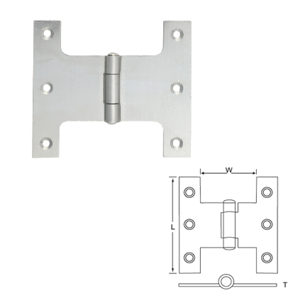 MILD STEEL PARLIAMENT HINGES UNCRANKED KNUCKLE