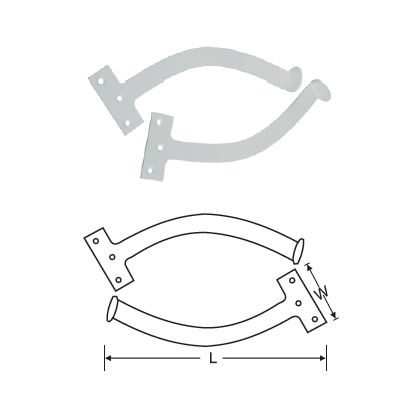 MILD STEEL QUADRANT STAY - LEFT HANDED & RIGHT HANDED