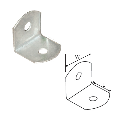 MILD STEEL ROUND CORNER BRACKET