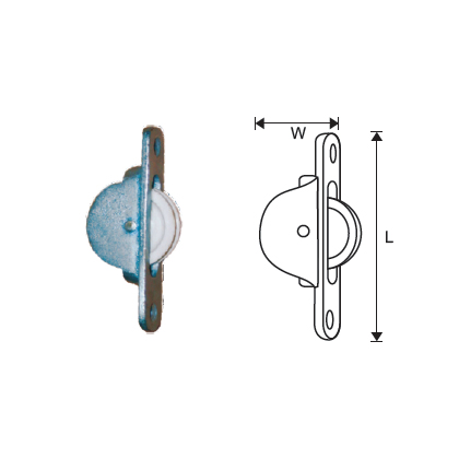 MILD STEEL ROUND END AXLE PULLEY CAST WHEEL