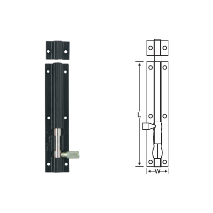 MILD STEEL SECTIONAL TOWER BOLT