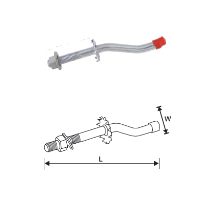 MILD STEEL SELF LOCKING GATE CATCH STRIKER - CRANKED